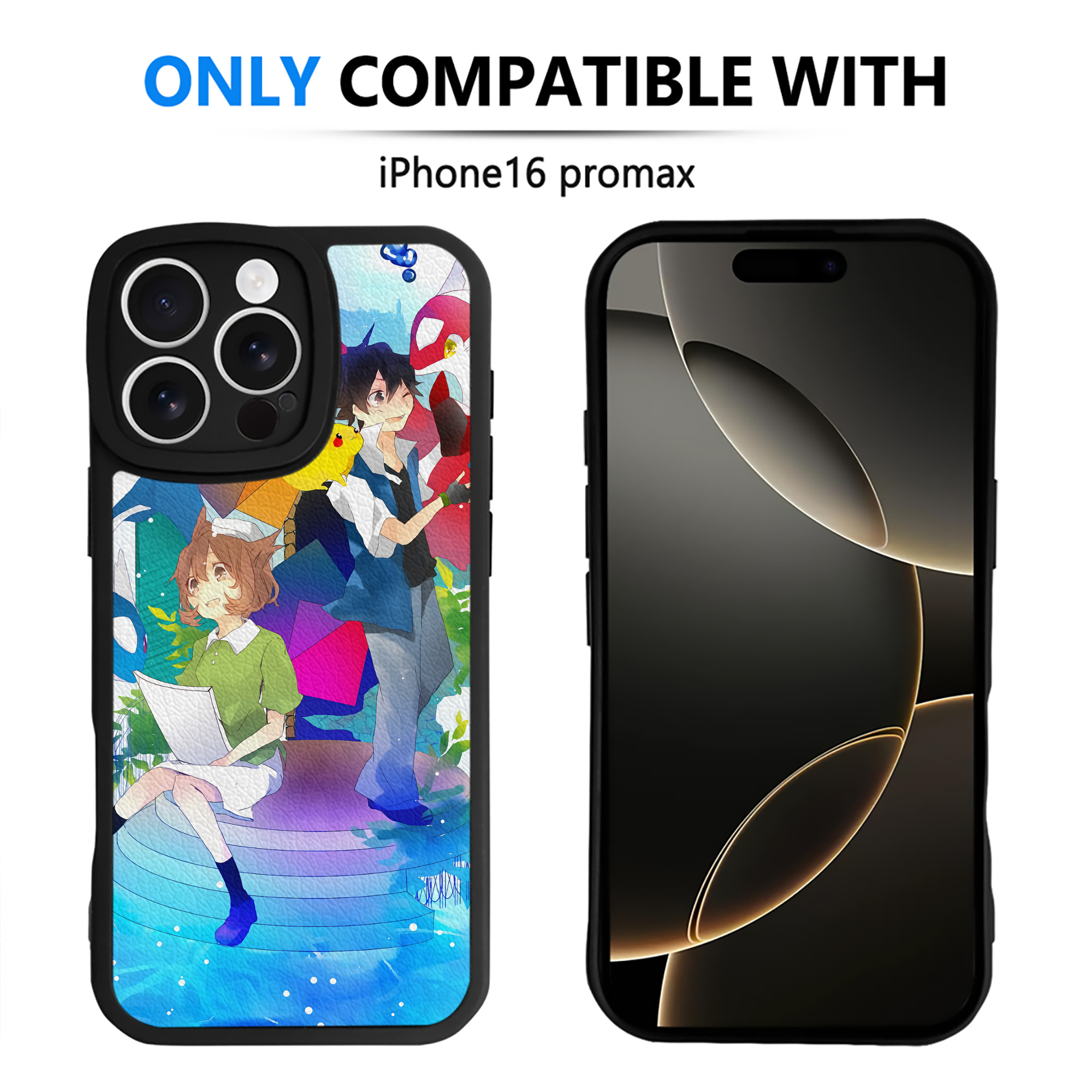 （画像用） ポケットモンスター Pokémon 【iPhone 16シリーズ対応】シリコンスマホケース（レザー調） 材質：シリコン
